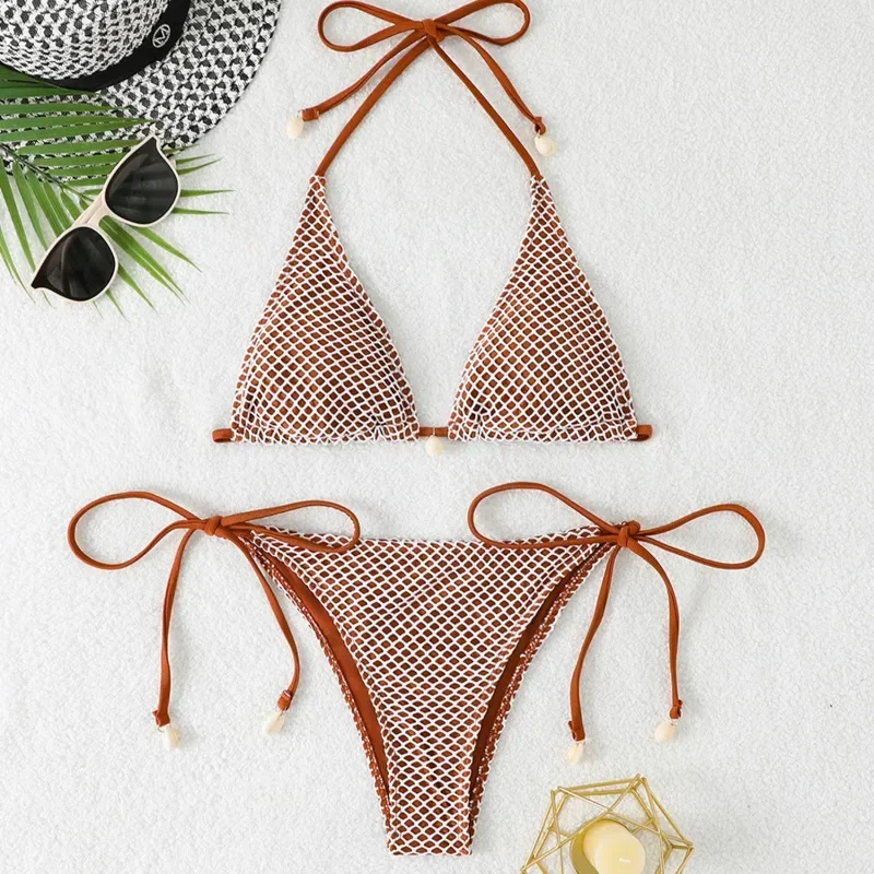 Sexy Net Bikinis 2025 Swimsuits Women's Swimwear Push Up Female Beach Swim Wear Bathing Suits Brazilian Bikini Set Pool Bather
Sexy Net Bikinis 2025 Swimsuits Women's Swimwear Push Up Female Beach Swim Wear Bathing Suits Brazilian Bikini Set Pool Bather
