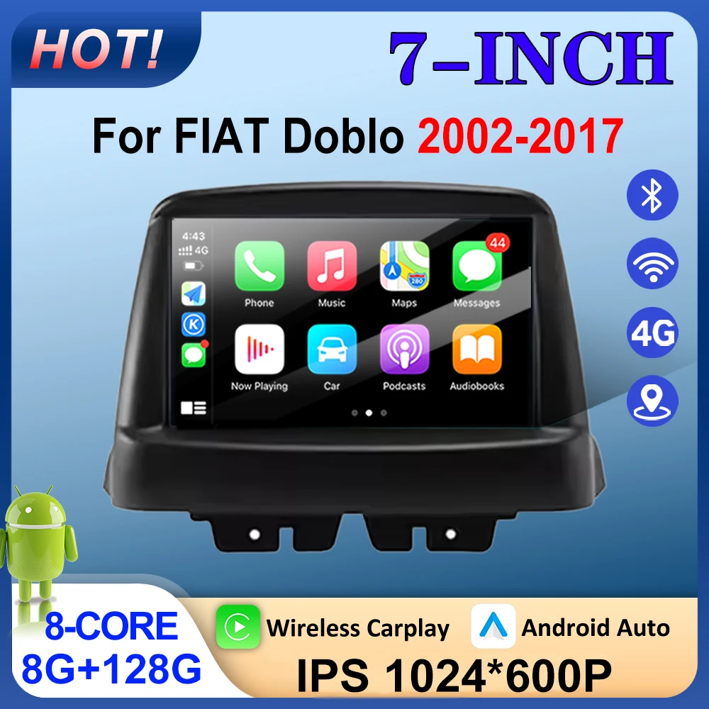 For FIAT Doblo 2002-2017 Android 16 Built-in Wireless Carplay Auto Car Radio Multimedia Player GPS Head Unit
For FIAT Doblo 2002-2017 Android 16 Built-in Wireless Carplay Auto Car Radio Multimedia Player GPS Head Unit
