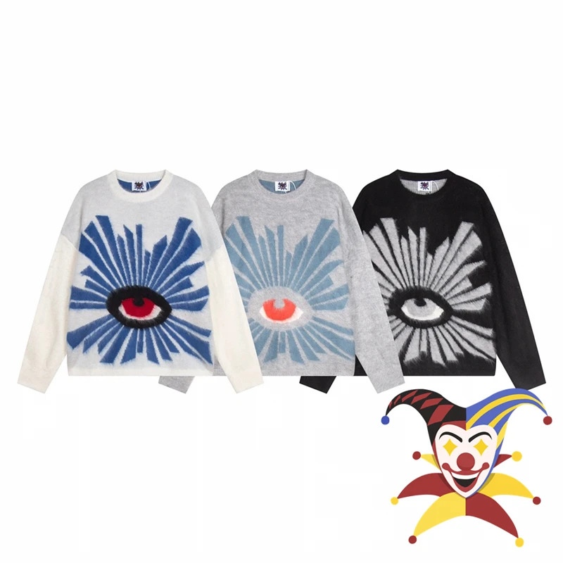 Мужской/женский жаккардовый свитер с объемными стерео глазами
Мужской/женский жаккардовый свитер с объемными стерео глазами