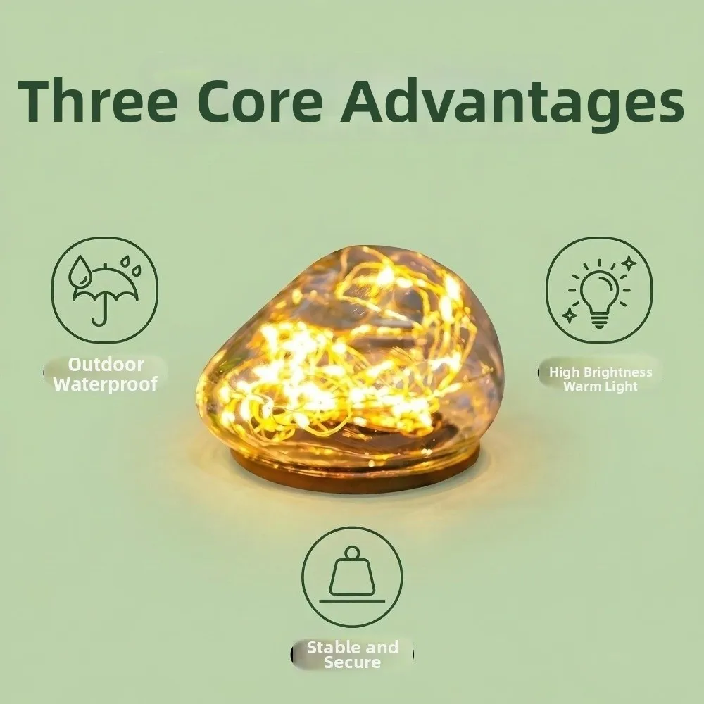 Waterproof Solar Glass Ball Lights Energy Saving Cobblestone Shaped Outdoor Pebble Lamp Solar Powered Warm /Colorful Light
Waterproof Solar Glass Ball Lights Energy Saving Cobblestone Shaped Outdoor Pebble Lamp Solar Powered Warm /Colorful Light