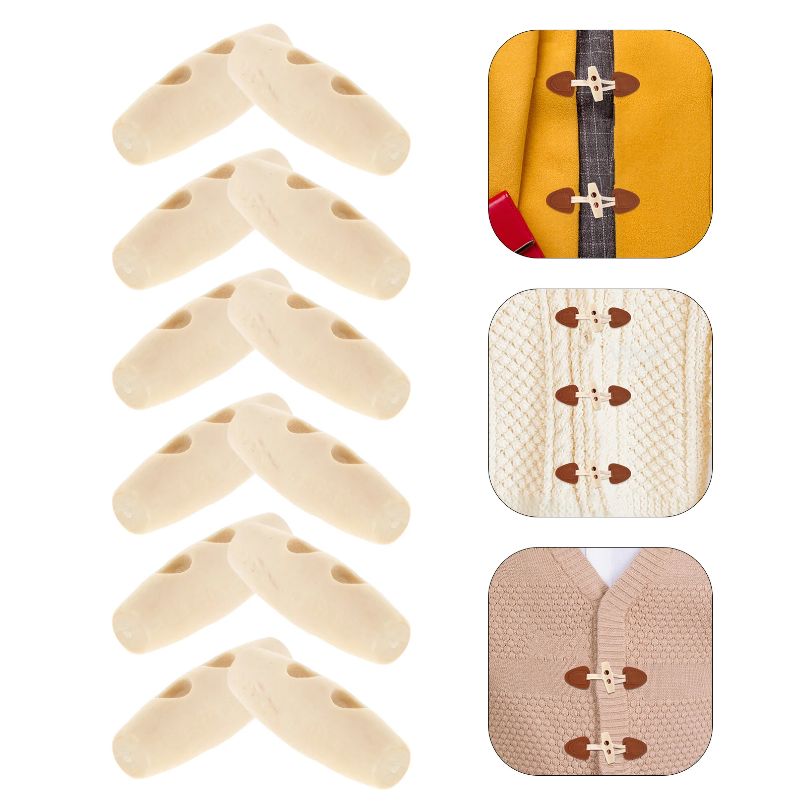 50Pcs Wooden Toggle Buttons for Sweaters and Coats Clothes Sew on Bulk Sewing Replacement Craft Buttons Fastener 
50Pcs Wooden Toggle Buttons for Sweaters and Coats Clothes Sew on Bulk Sewing Replacement Craft Buttons Fastener