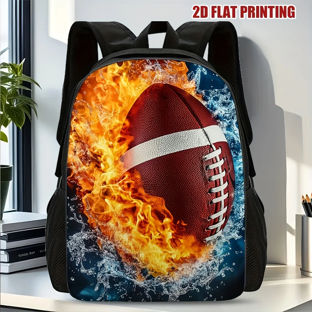 1 Stylish Hot Ragged Rugby Football 2D Flat Pattern Printed Backpack - Large Capacity Travel Shoulder Bag with Washable Zipper
1 Stylish Hot Ragged Rugby Football 2D Flat Pattern Printed Backpack - Large Capacity Travel Shoulder Bag with Washable Zipper