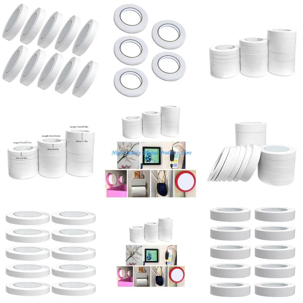 U2JE 10Pcs Double-Side Adhesive Tape Stickers Traceless Adhesive Tape for Wood Glass Metal Plastic
U2JE 10Pcs Double-Side Adhesive Tape Stickers Traceless Adhesive Tape for Wood Glass Metal Plastic