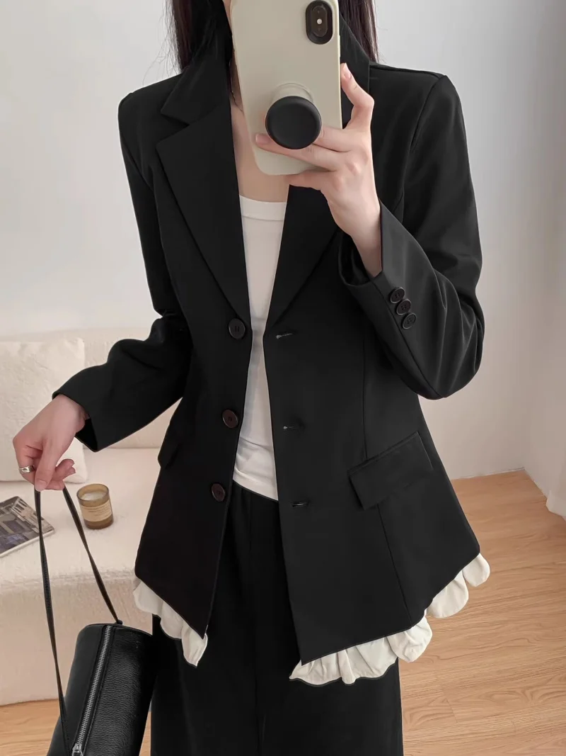 Chic Korean Style Blazer for Women - Mid-Long Slim Fit Casual Suit Jacket, Office & Daily Fashion Outerwear W2103
Chic Korean Style Blazer for Women - Mid-Long Slim Fit Casual Suit Jacket, Office & Daily Fashion Outerwear W2103