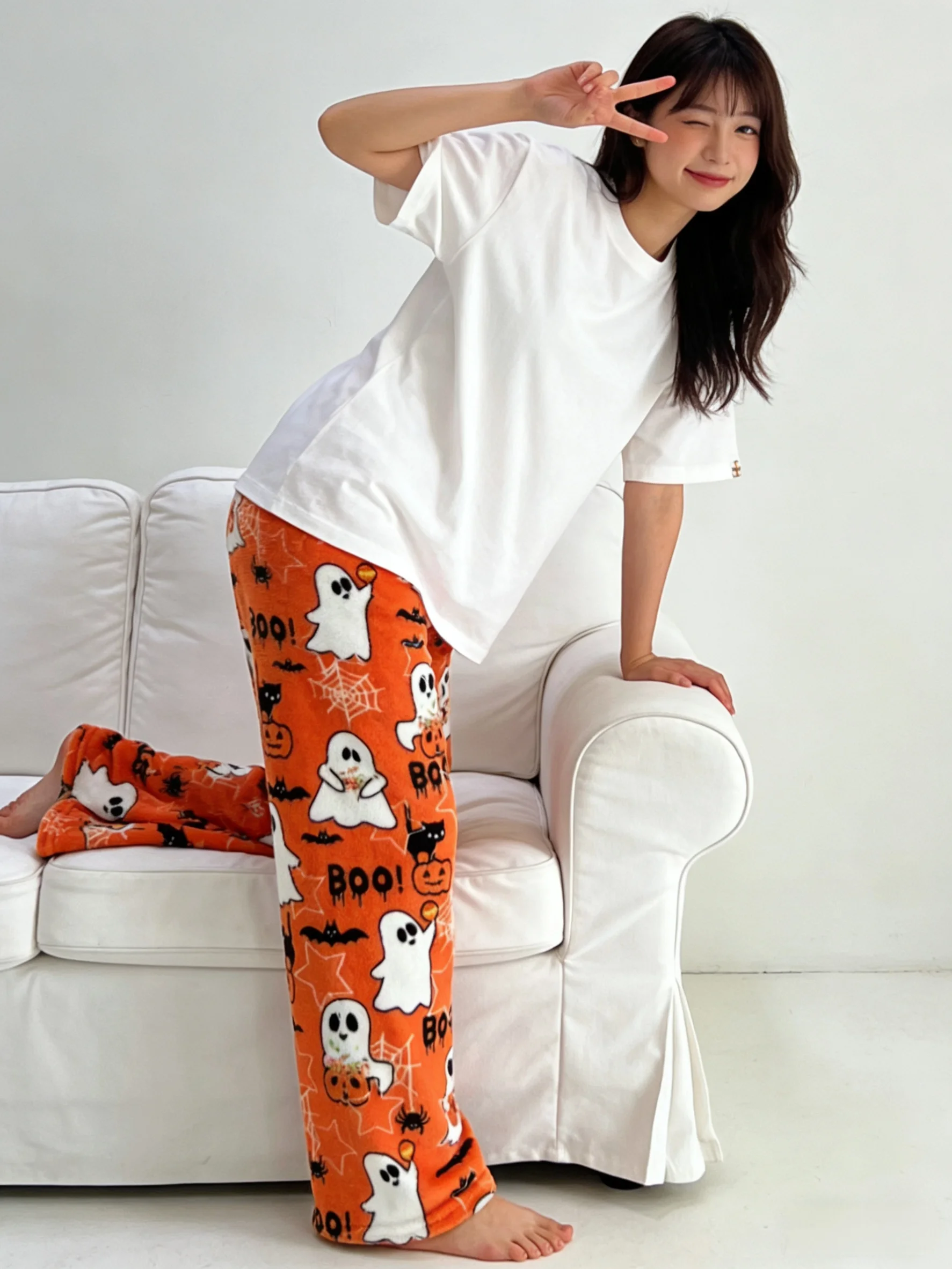 Фланелевые штаны для сна из серии «Хэллоуин», оранжевые теплые уютные штаны для отдыха для пар, идеально подходят для праздничных нарядов! Идеальный подарок на праздник!
Фланелевые штаны для сна из серии «Хэллоуин», оранжевые теплые уютные штаны для отдыха для пар, идеально подходят для праздничных нарядов! Идеальный подарок на праздник!