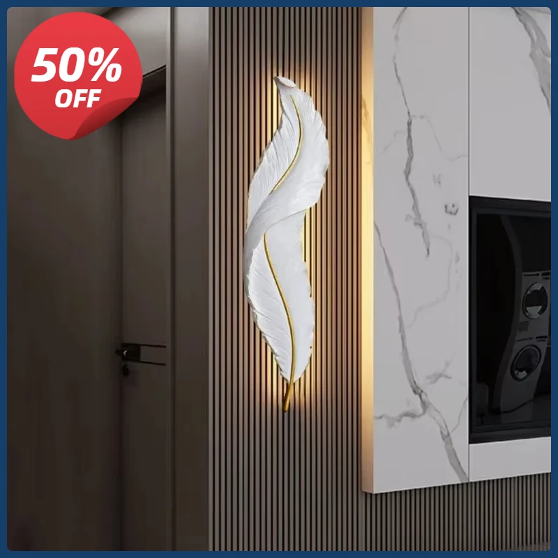 Modern Nordic Luxury Resin WallLight LED Feather Bedroom Bedside Lamp Creative Home Decoration Hotel Corridor Lights
Modern Nordic Luxury Resin WallLight LED Feather Bedroom Bedside Lamp Creative Home Decoration Hotel Corridor Lights
