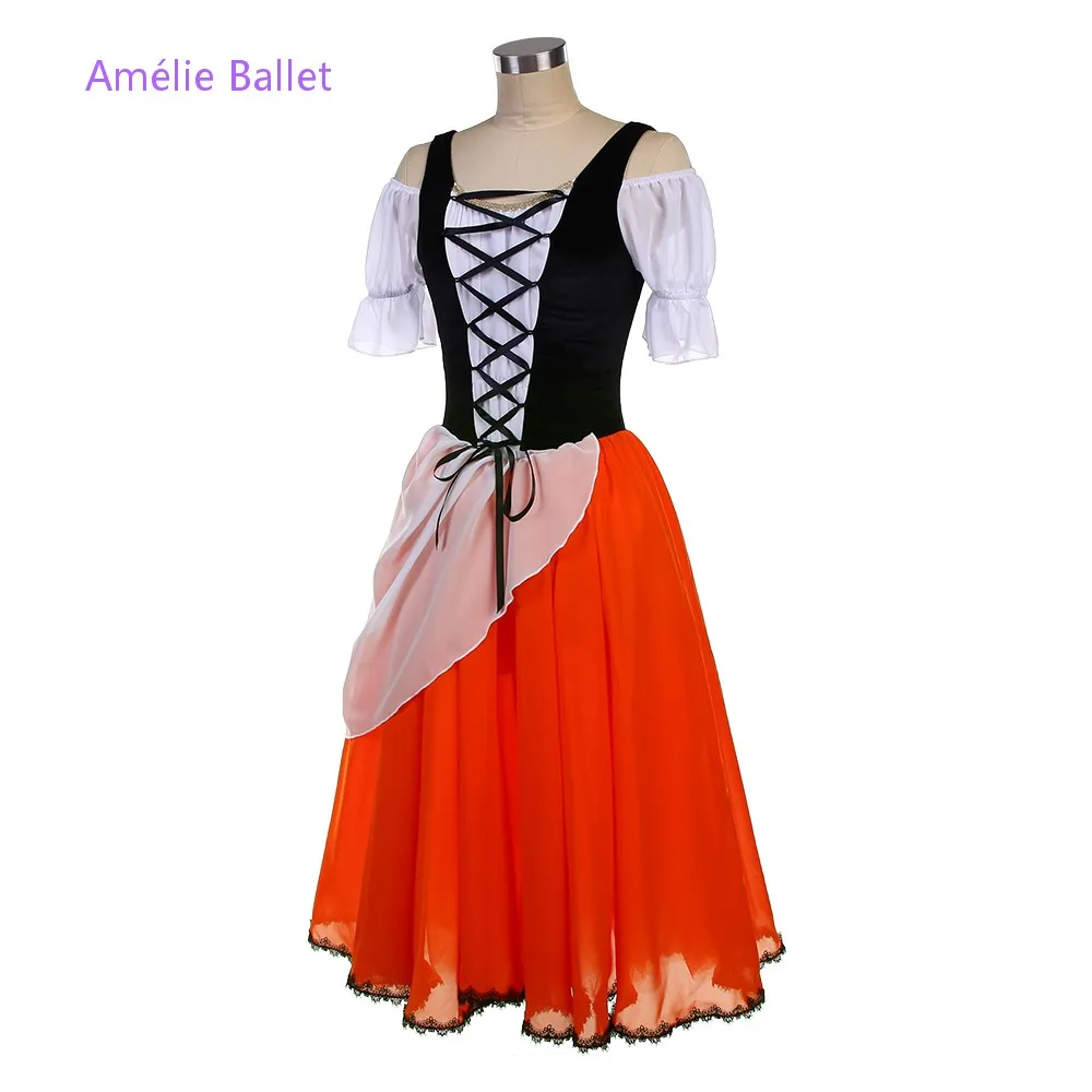 26060 New Ballet Costumes Black Velvet Top Bodice with Orange Soft Tulle Tutu Skirts Adult Girls Stage Performance Ballet Tutu
26060 New Ballet Costumes Black Velvet Top Bodice with Orange Soft Tulle Tutu Skirts Adult Girls Stage Performance Ballet Tutu