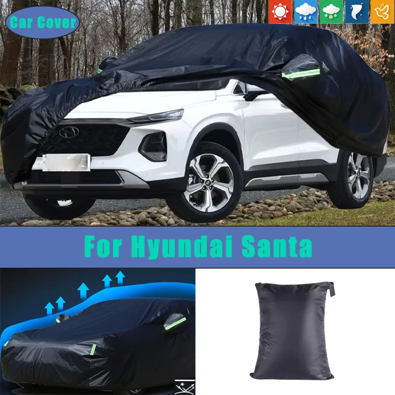 For Hyundai Santa Car Full Outer Covers Outdoor Waterproof Dustproof Sun Rain Snow Protection Exterior Car Accessories
For Hyundai Santa Car Full Outer Covers Outdoor Waterproof Dustproof Sun Rain Snow Protection Exterior Car Accessories