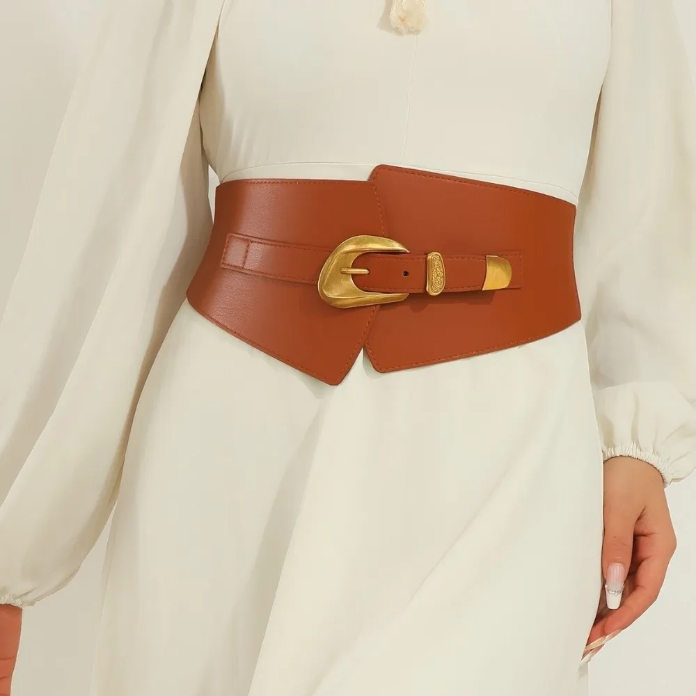 Retro Spicy Girl PU Leather Corset Elastic Slimming Wide Cummerbunds Waistband Solid Color Wide Belt Outfits
Retro Spicy Girl PU Leather Corset Elastic Slimming Wide Cummerbunds Waistband Solid Color Wide Belt Outfits