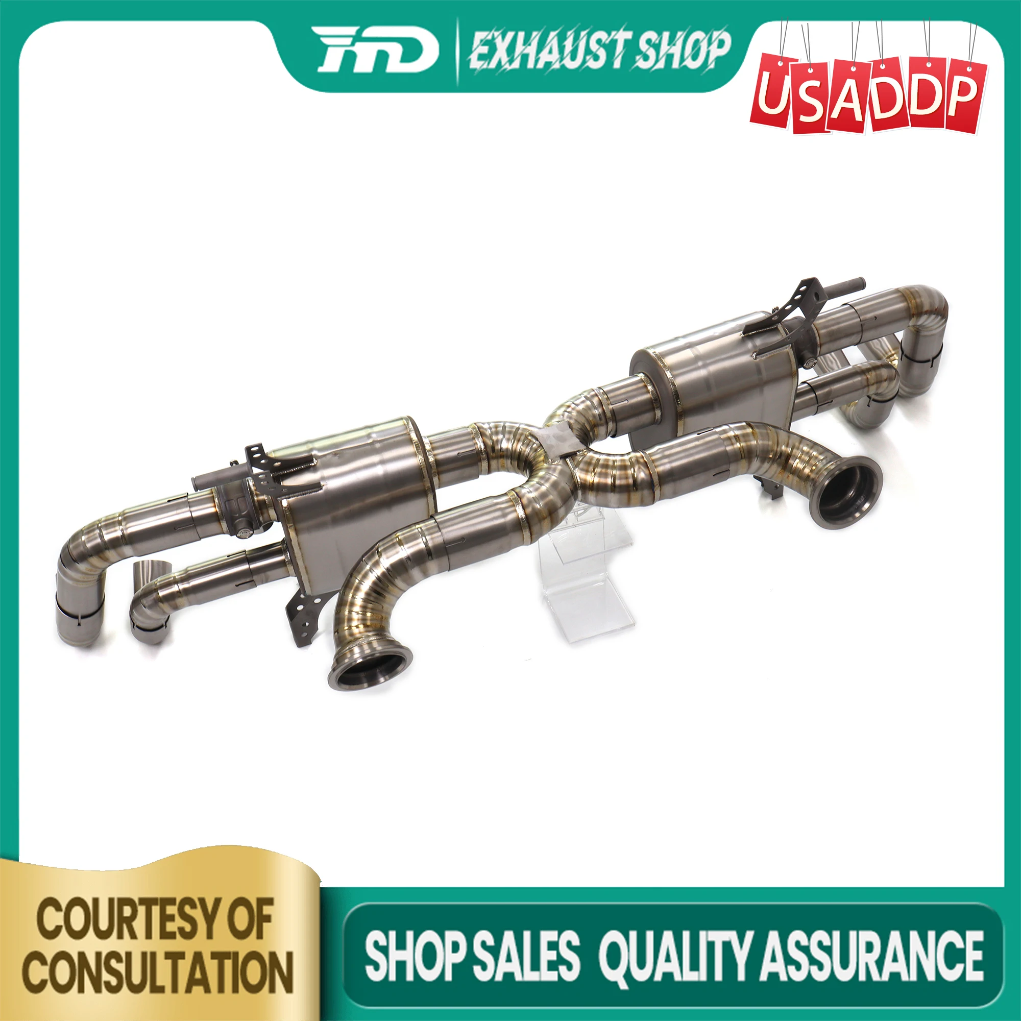 HMD Catback for Audi R8 V10 5.2L primary color Vacuum valves Increased power Muffler Exhaust system Ti
HMD Catback for Audi R8 V10 5.2L primary color Vacuum valves Increased power Muffler Exhaust system Ti