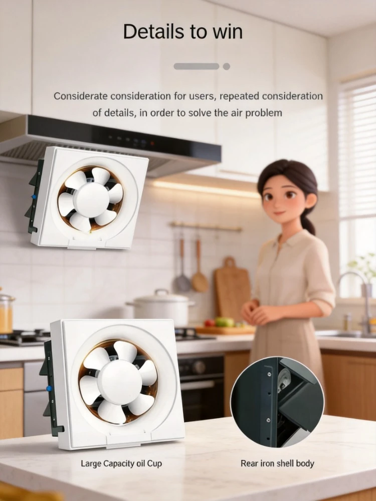 Window Type Strong Exhaust Fan Household Use For Kitchen Bathroom Toilet Living Room Smoke Extractor
Window Type Strong Exhaust Fan Household Use For Kitchen Bathroom Toilet Living Room Smoke Extractor