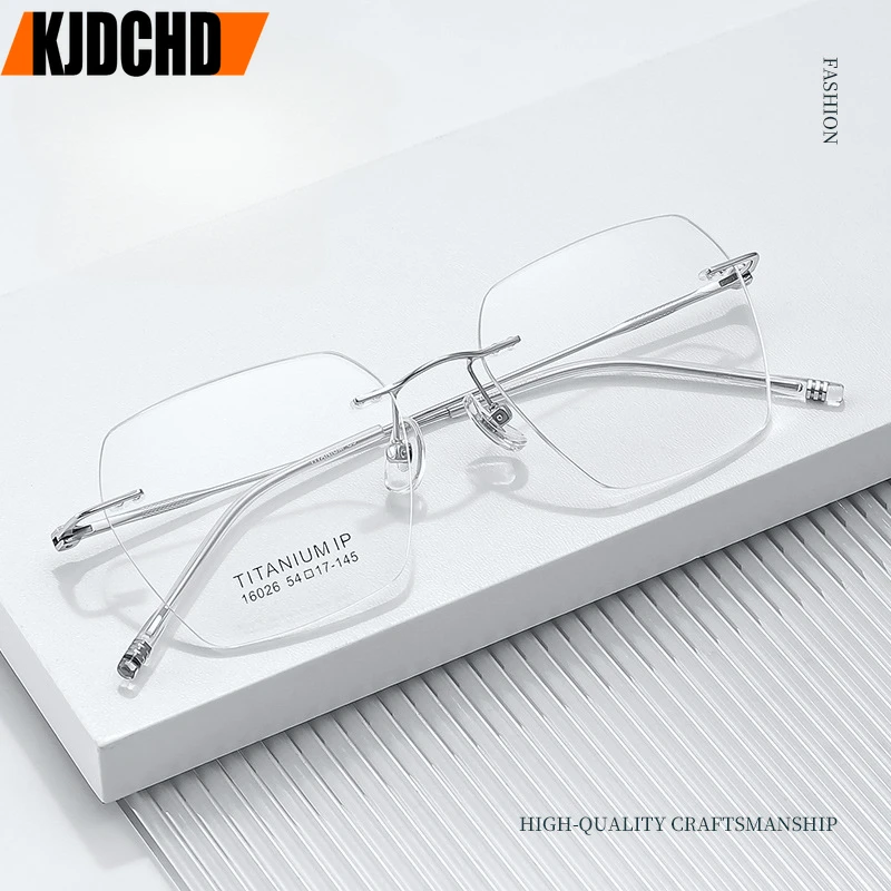 KJDCHD Rimless Glasses Ultra-light Polygonal Frames Pure Titanium Myopia Large Frame Glasses Custom Prescription
KJDCHD Rimless Glasses Ultra-light Polygonal Frames Pure Titanium Myopia Large Frame Glasses Custom Prescription