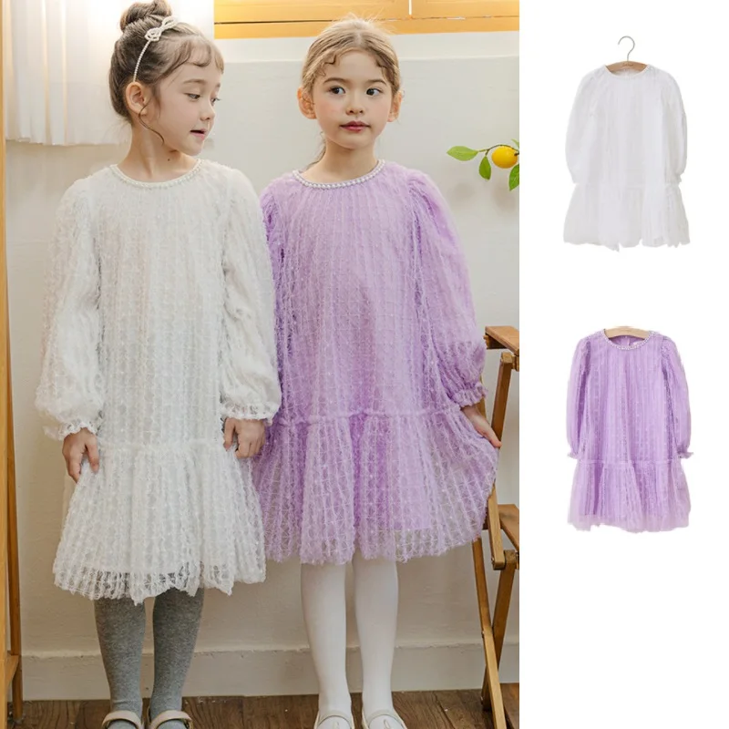 Girls Dress 2025 Spring/Summer New Fashion Pearl Lace Children's Long Dress Pure Cotton Lovely White Party Dress For Children
Girls Dress 2025 Spring/Summer New Fashion Pearl Lace Children's Long Dress Pure Cotton Lovely White Party Dress For Children