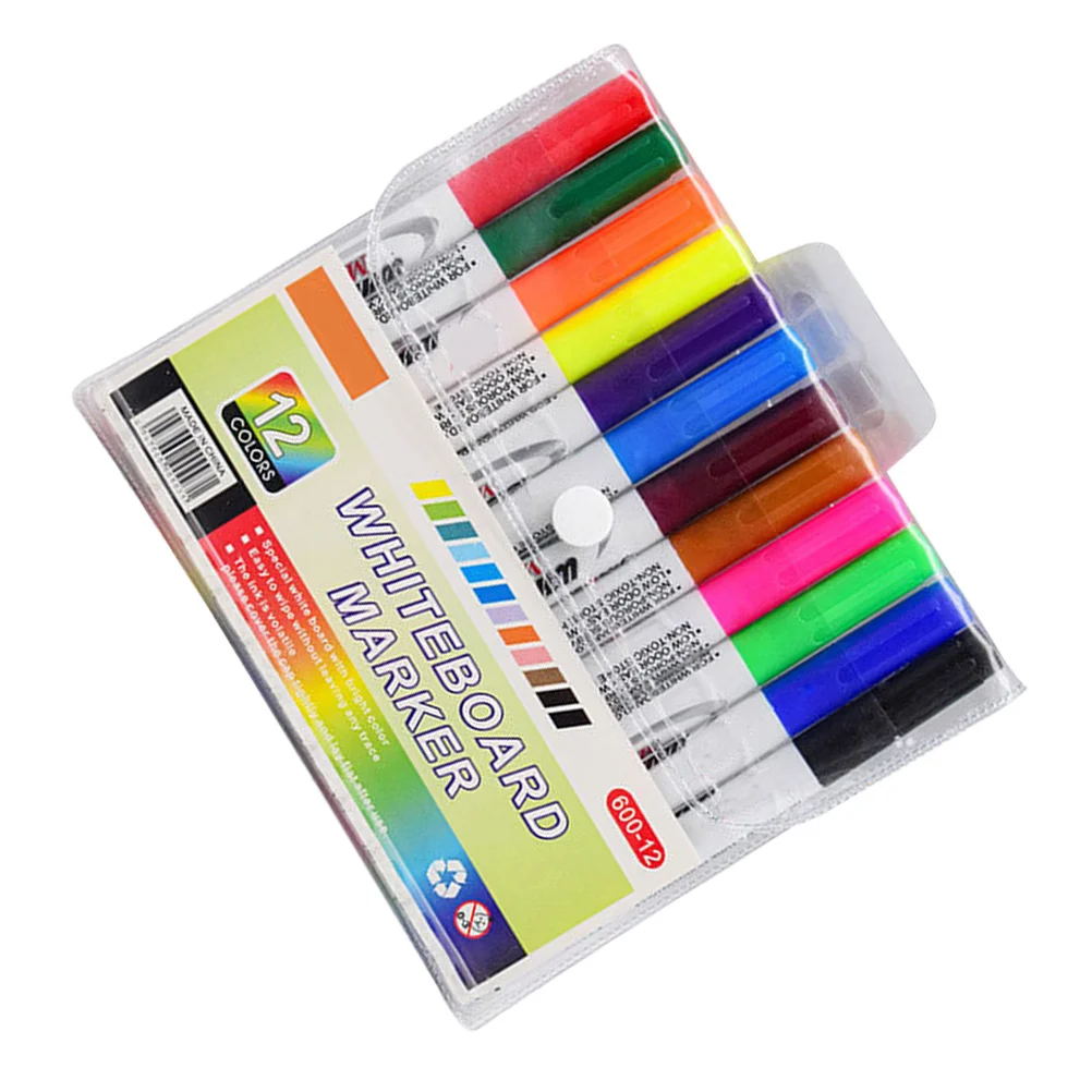 12Pcs Whiteboard Markers Practical Design Even Ink Office Classroom Writing Stationery Whiteboard Marking Pens
12Pcs Whiteboard Markers Practical Design Even Ink Office Classroom Writing Stationery Whiteboard Marking Pens