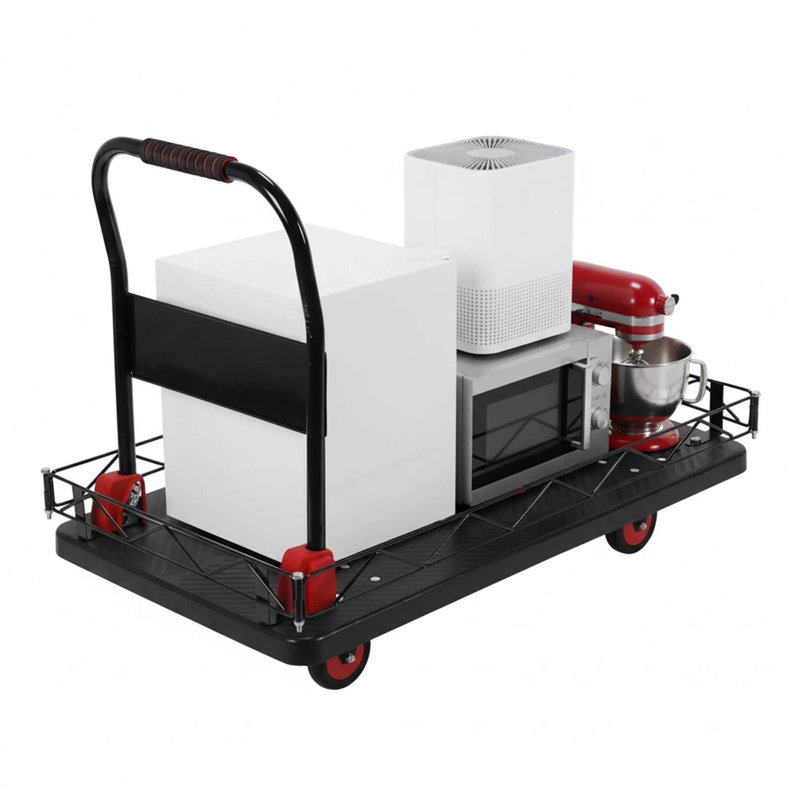 2 IN 1 Silent TPR Wheels Hand Trucks W/Steel Wire Fence Fold Pull Goods Cart 2000 Lbs Capacity for Groceries Garage Warehouse
2 IN 1 Silent TPR Wheels Hand Trucks W/Steel Wire Fence Fold Pull Goods Cart 2000 Lbs Capacity for Groceries Garage Warehouse