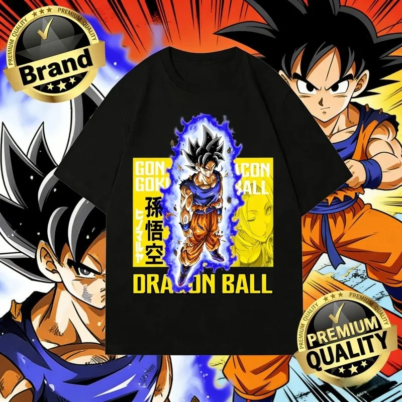 Vintage Dragon Ball Ultra Instinct Goku Graphic T-Shirt 2026 Summer High-Quality Cotton Oversized Tee Unisex for Men Women Kids
Vintage Dragon Ball Ultra Instinct Goku Graphic T-Shirt 2026 Summer High-Quality Cotton Oversized Tee Unisex for Men Women Kids