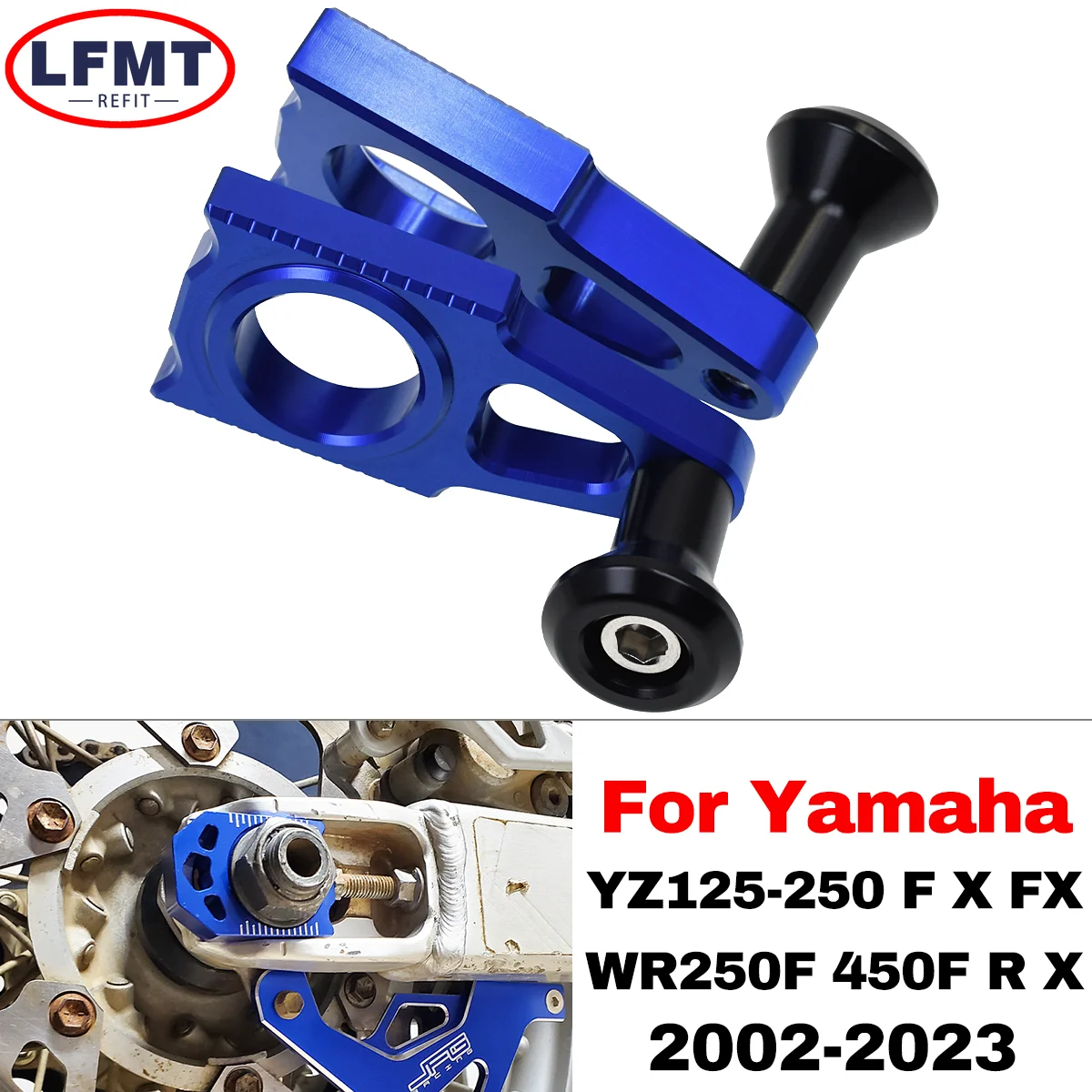 Motorcycle CNC Adjuster Rear Chain Axle Block For Yamaha YZ250F 450F YZ125 250 YZ 125X 250X YZ250FX YZ450FX WR250F WR450F Parts
Motorcycle CNC Adjuster Rear Chain Axle Block For Yamaha YZ250F 450F YZ125 250 YZ 125X 250X YZ250FX YZ450FX WR250F WR450F Parts