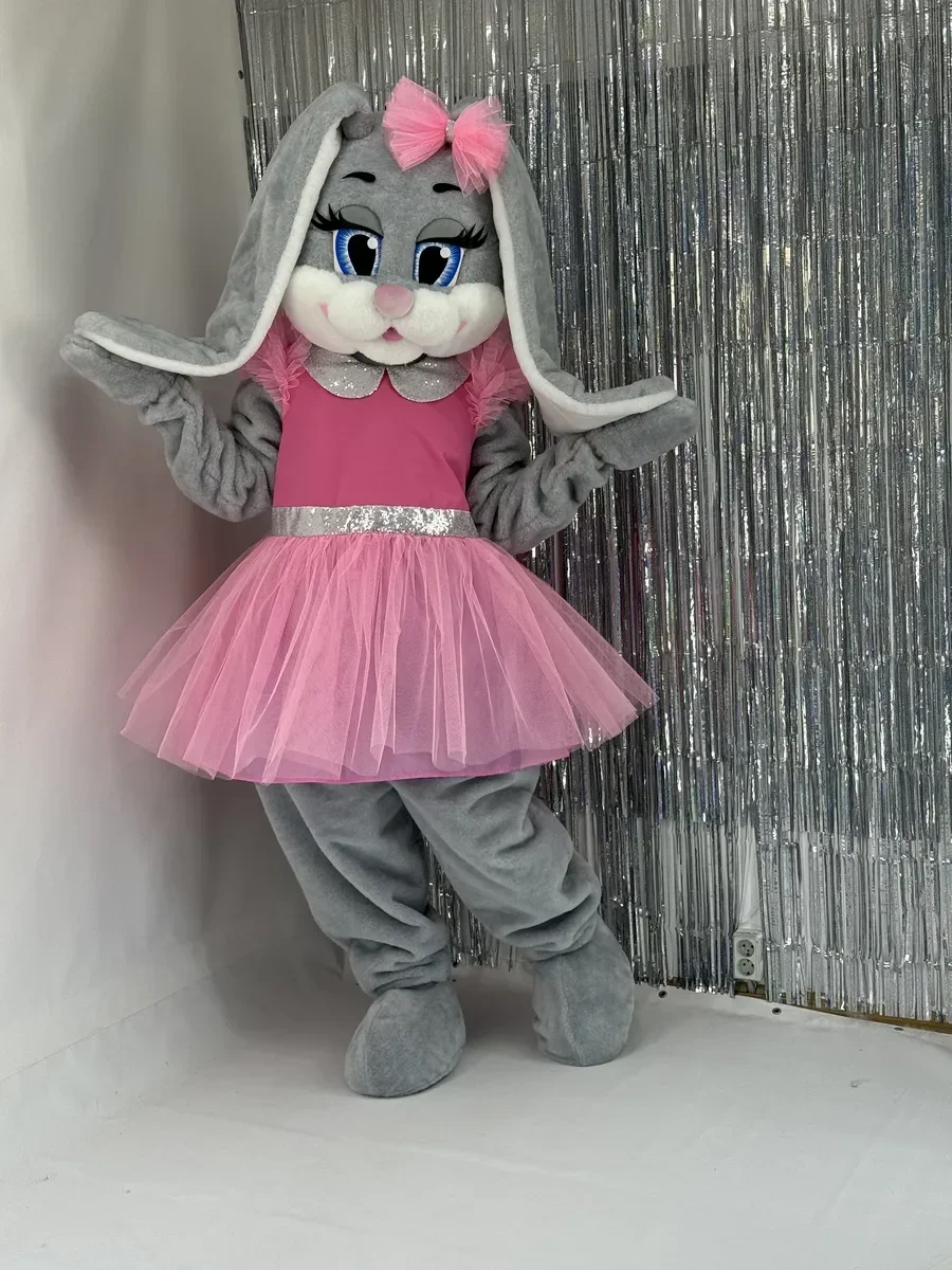Purple Dress Grey Rabbit Mascot Costume Bunny Easter Fancy Outfits for Halloween Christmas Fancy Party Events
Purple Dress Grey Rabbit Mascot Costume Bunny Easter Fancy Outfits for Halloween Christmas Fancy Party Events