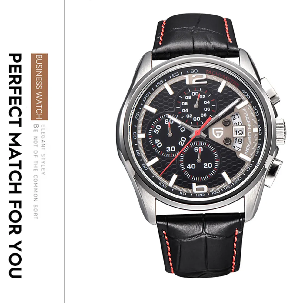 PAGANI DESIGN Men Quartz Military Watch Chronograph Calendar Date Waterproof 30m High Quality Luxury Brand Watches for Man Gift
PAGANI DESIGN Men Quartz Military Watch Chronograph Calendar Date Waterproof 30m High Quality Luxury Brand Watches for Man Gift