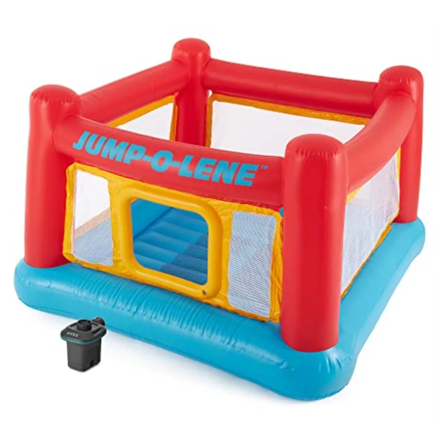 Inflatable Jump-O-Lene Indoor Outdoor Bounce Castle House with Air Pump
Inflatable Jump-O-Lene Indoor Outdoor Bounce Castle House with Air Pump