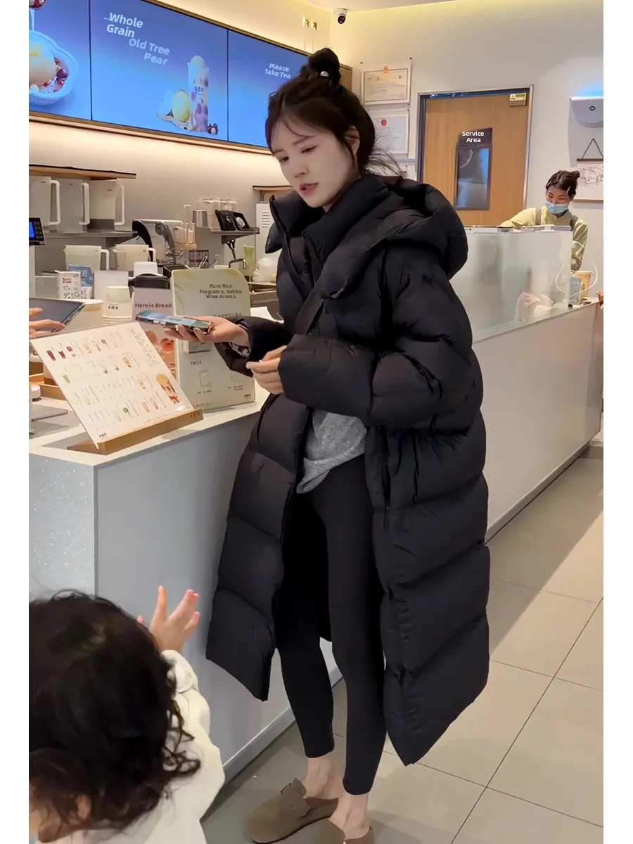 Women's Mid-Length 90 White Duck down Jacket Loose Fit Warm Outerwear Fashionable All-Season Coat Korean Style Straight Cut
Women's Mid-Length 90 White Duck down Jacket Loose Fit Warm Outerwear Fashionable All-Season Coat Korean Style Straight Cut