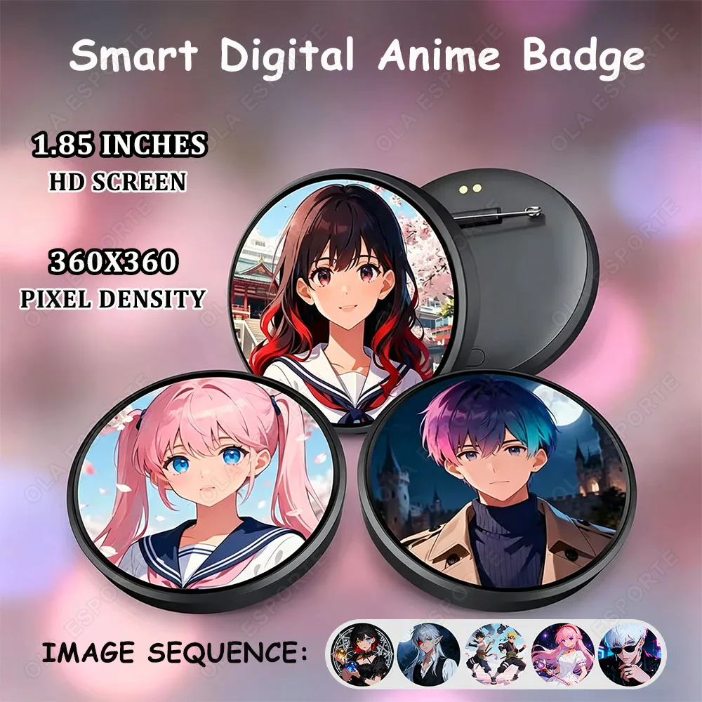 2026 NEW E-Badge Can Transfer Photos 1.85" Smart Digital Display Badge with LED Button Collectible Cyber Dynamic Electronic Gift
2026 NEW E-Badge Can Transfer Photos 1.85" Smart Digital Display Badge with LED Button Collectible Cyber Dynamic Electronic Gift