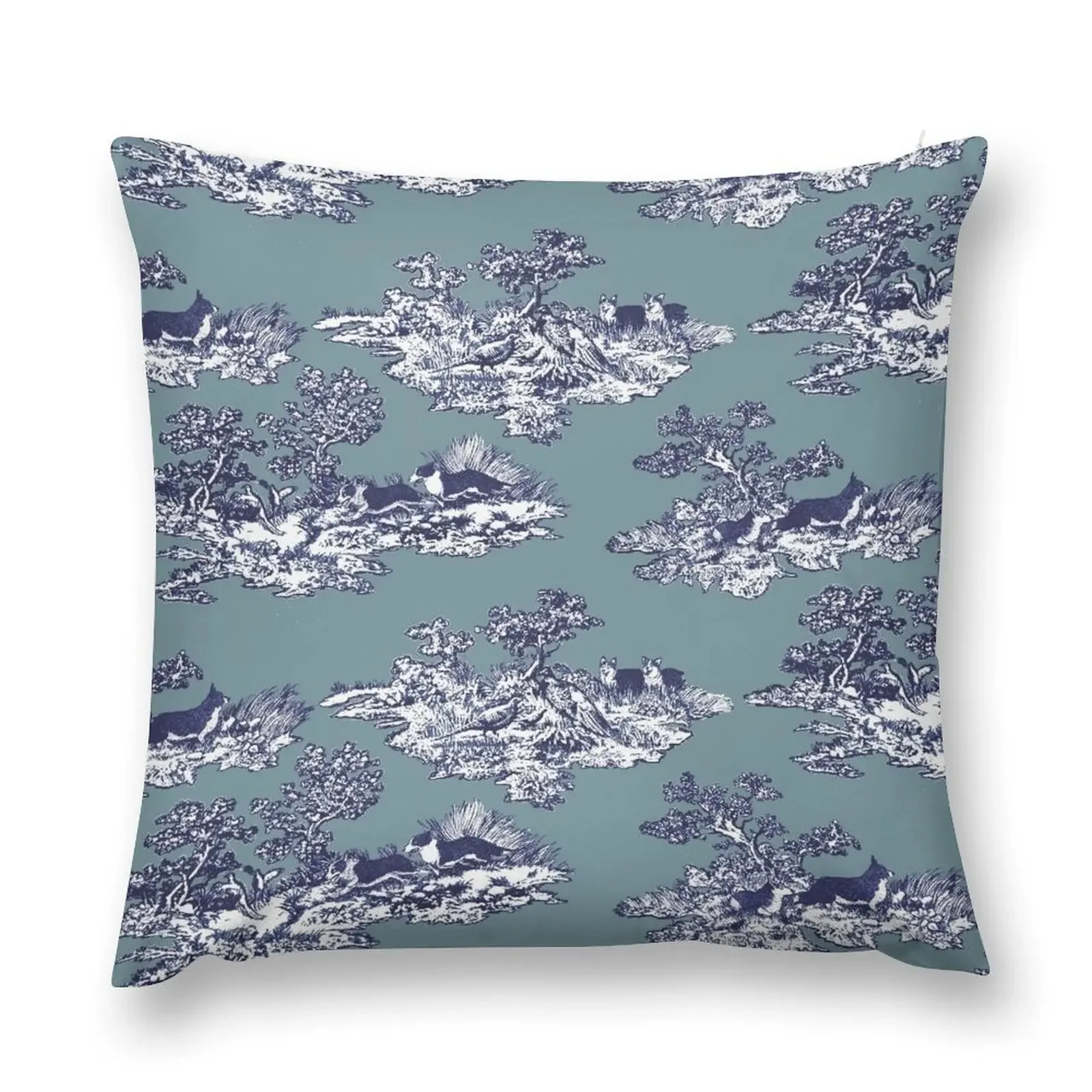 Corgi Toile - Blue Throw Pillow Cushion Cover Luxury Throw Pillow Covers bed pillows Rectangular Cushion Cover pillow
Corgi Toile - Blue Throw Pillow Cushion Cover Luxury Throw Pillow Covers bed pillows Rectangular Cushion Cover pillow