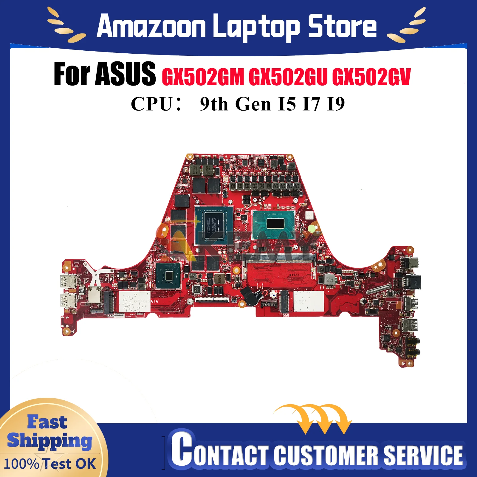 GX502GW Материнская плата для ноутбука ASUS ROG Zephyrus GX502G MW502G GX502GV GX502GW GX502GM GX502GU Материнская плата I5 I7 I9 Процессор 100% тестирование 
GX502GW Материнская плата для ноутбука ASUS ROG Zephyrus GX502G MW502G GX502GV GX502GW GX502GM GX502GU Материнская плата I5 I7 I9 Процессор 100% тестирование