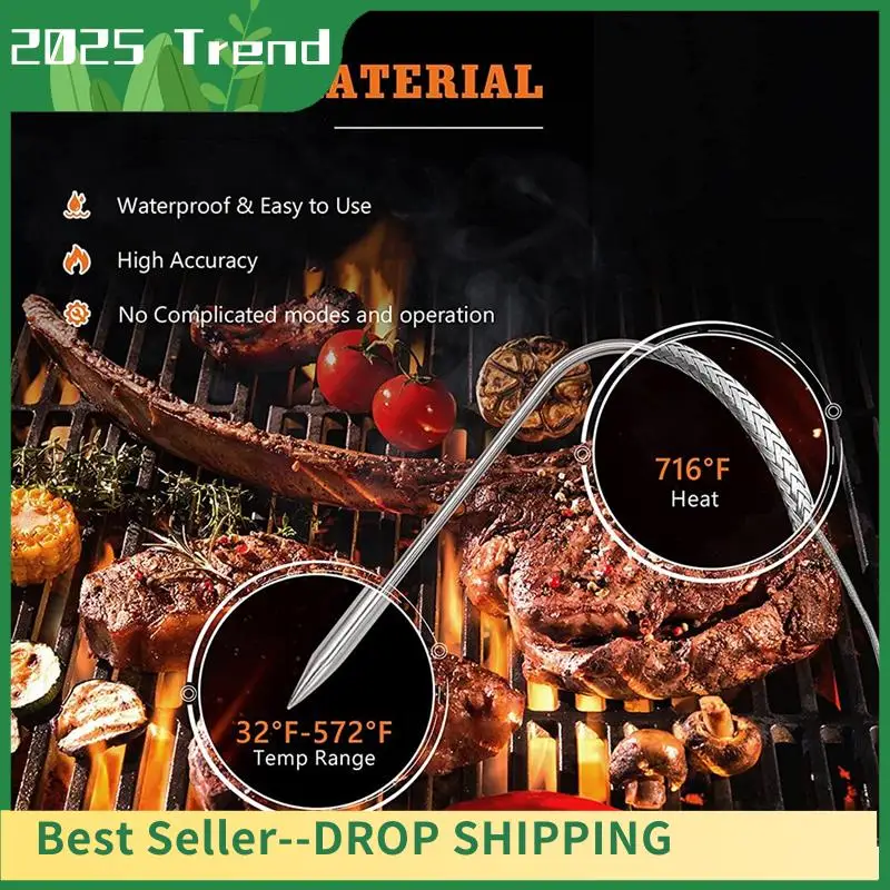 AA14 New 2Pack Temperature Meat Probe Compatible With RT-700, Wood Grill, Grill Accessories, With Thermometer Probe Holder Clip
AA14 New 2Pack Temperature Meat Probe Compatible With RT-700, Wood Grill, Grill Accessories, With Thermometer Probe Holder Clip