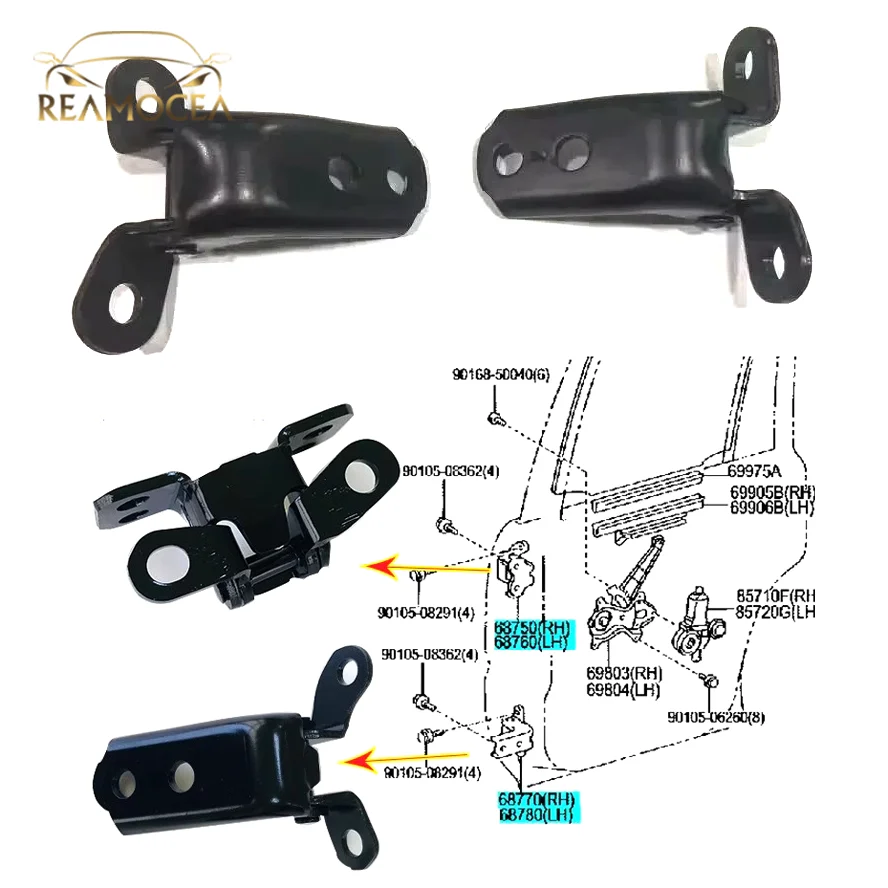 Reamocea 1Pc Car Door Hinge Fit For Toyota Land Cruiser Prado LC120 Lexus GX470 2003-2009 6872035031/6874035031/6871035031
Reamocea 1Pc Car Door Hinge Fit For Toyota Land Cruiser Prado LC120 Lexus GX470 2003-2009 6872035031/6874035031/6871035031