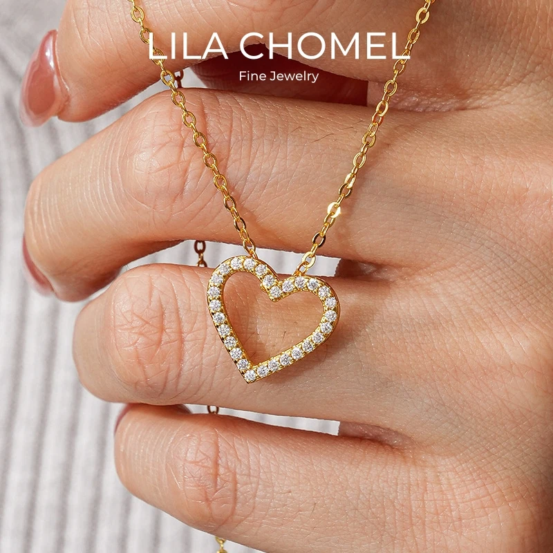 Women Valentine's Day 18K Gold Daughter Birthday Necklaces 0.5CT Moissanite Diamond Girl Friend Heart Pendant Christmas Gift ins
Women Valentine's Day 18K Gold Daughter Birthday Necklaces 0.5CT Moissanite Diamond Girl Friend Heart Pendant Christmas Gift ins
