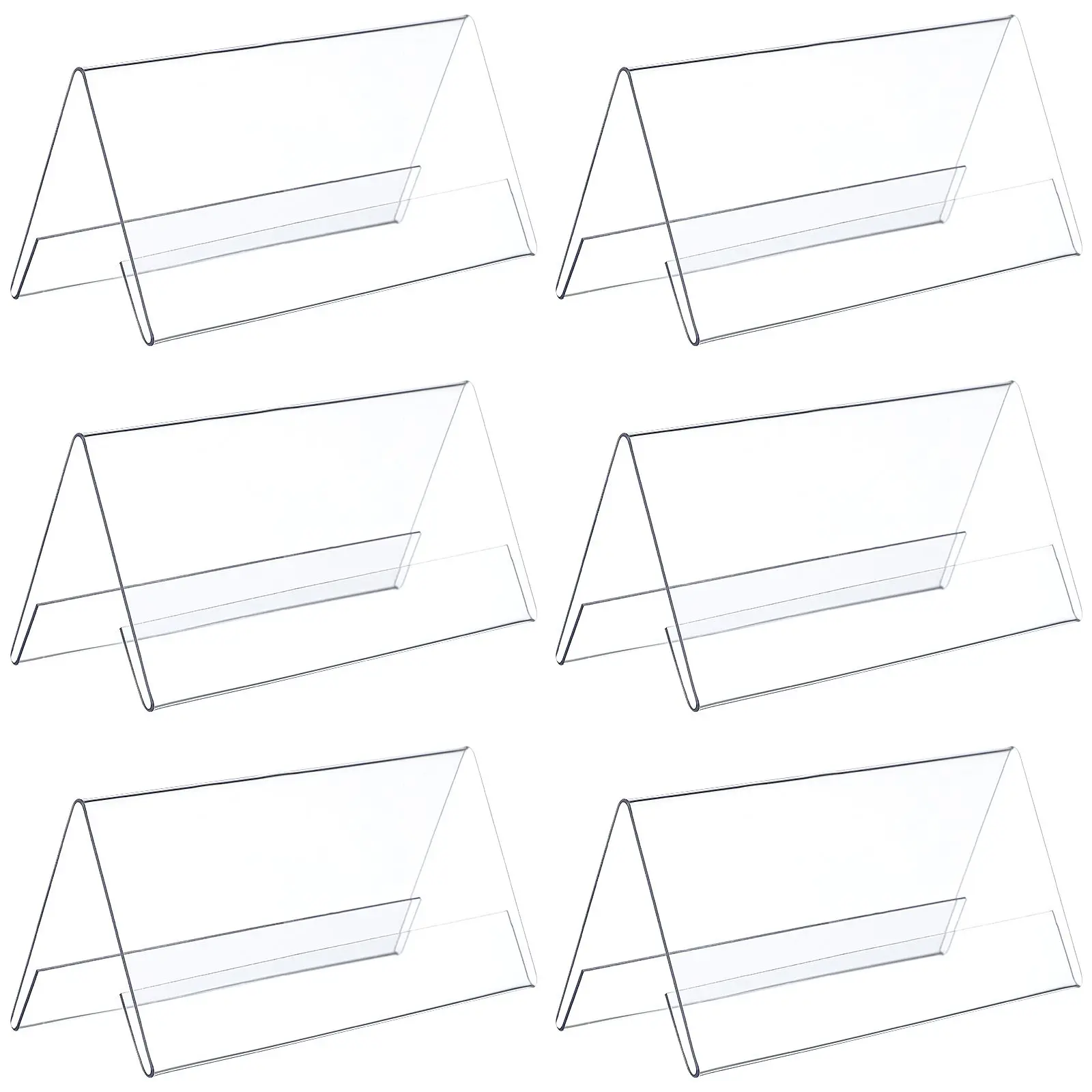 6 Pcs Acrylic Conference Table Cards 120x60mm Clear Desk Name Plate Seating Stand Multi Function Signs for Weddings Birthdays
6 Pcs Acrylic Conference Table Cards 120x60mm Clear Desk Name Plate Seating Stand Multi Function Signs for Weddings Birthdays