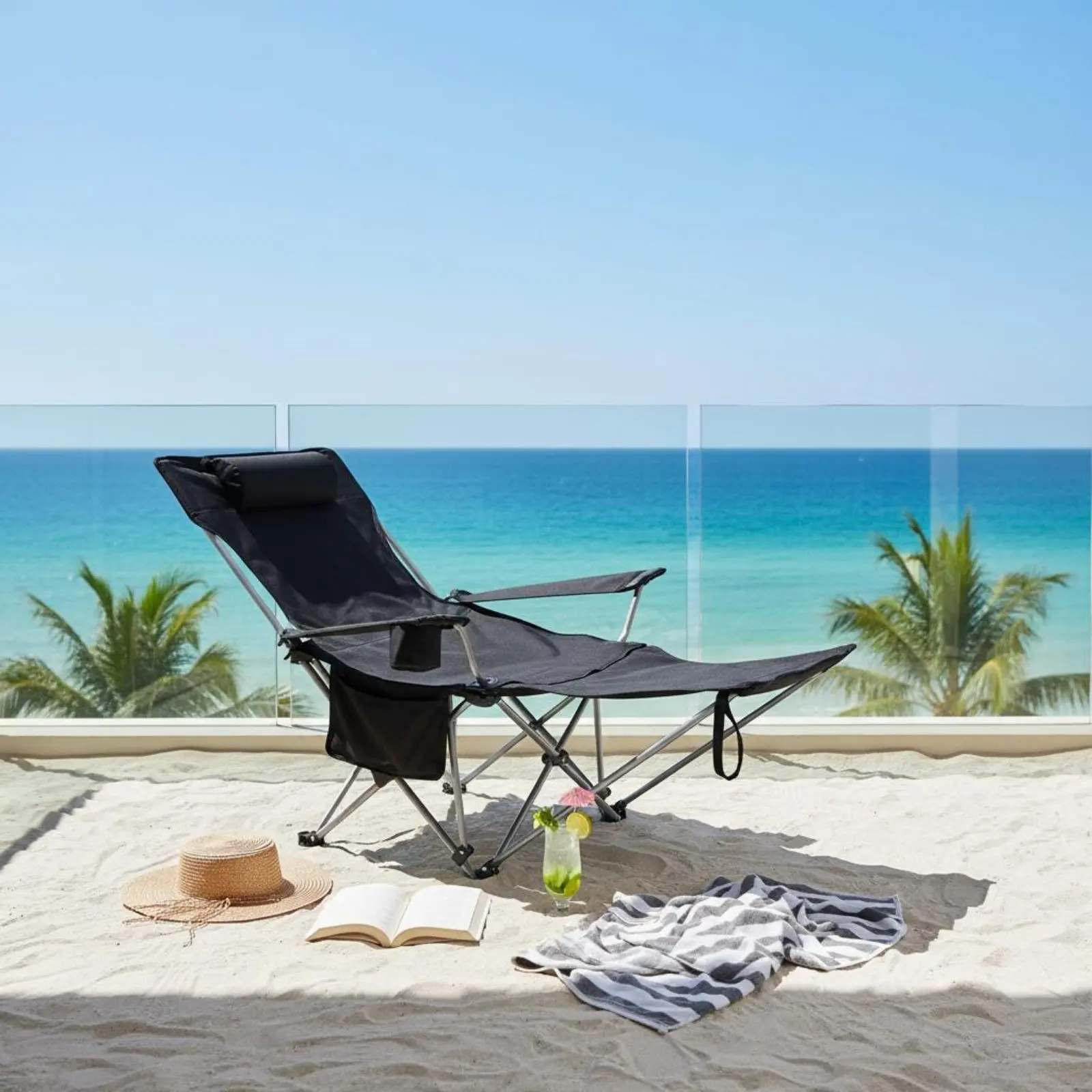 Portable Camping Recliner Sturdy Frame Lightweight Folding Beach Chair Portable Lounge Chair Includes Carry Bag Outdoor Recliner
Portable Camping Recliner Sturdy Frame Lightweight Folding Beach Chair Portable Lounge Chair Includes Carry Bag Outdoor Recliner