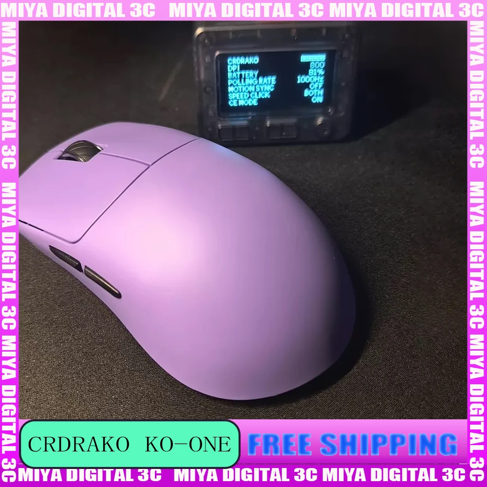 CRDRAKO KO-ONE 8K Wireless Mouse Paw3950 Nordic54H20 HUANO Switches Lightweight Gaming Mouse Screen Display Receiver for FPS
CRDRAKO KO-ONE 8K Wireless Mouse Paw3950 Nordic54H20 HUANO Switches Lightweight Gaming Mouse Screen Display Receiver for FPS