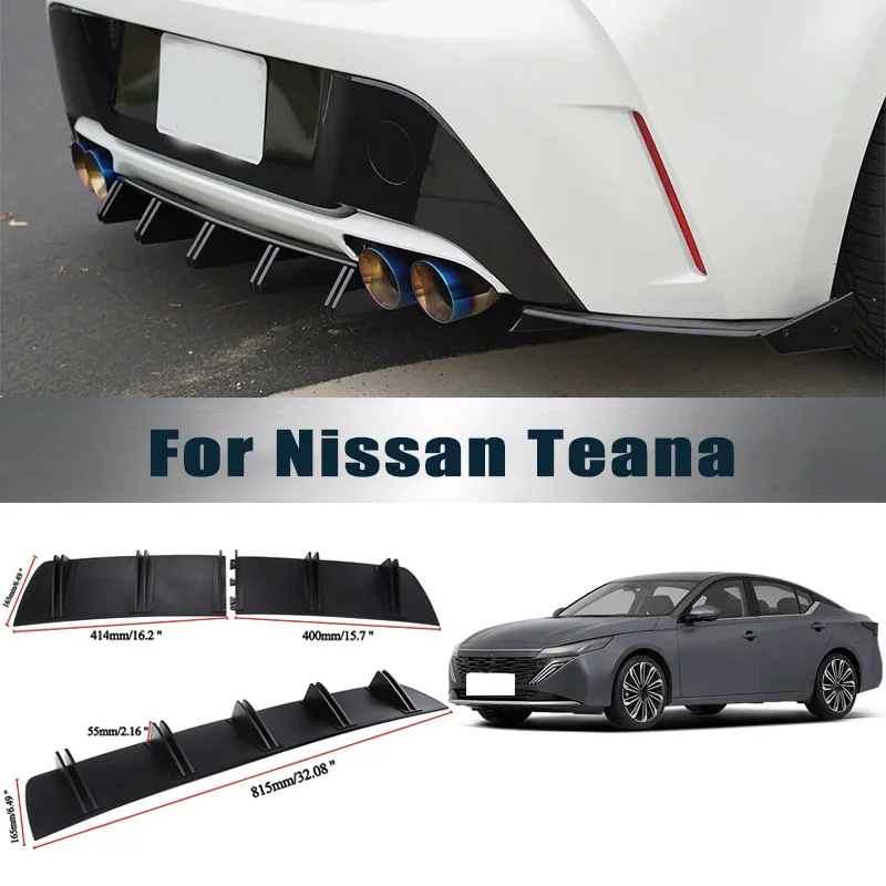 Rear Bumper Shark Fin Diffuser ABS Curved Aero Splitter Anti-Collision Chassis Protector For Nissan Teana Car Styling
Rear Bumper Shark Fin Diffuser ABS Curved Aero Splitter Anti-Collision Chassis Protector For Nissan Teana Car Styling