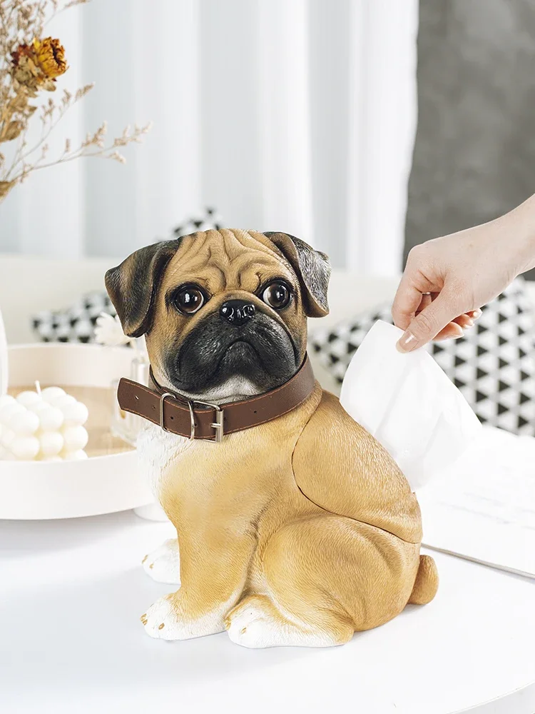 Creative and Cute Pug Canine Tissue Box, Paper Drawing Box, Light Luxury Living Room, Home Decoration, Decorative Items, housewa
Creative and Cute Pug Canine Tissue Box, Paper Drawing Box, Light Luxury Living Room, Home Decoration, Decorative Items, housewa
