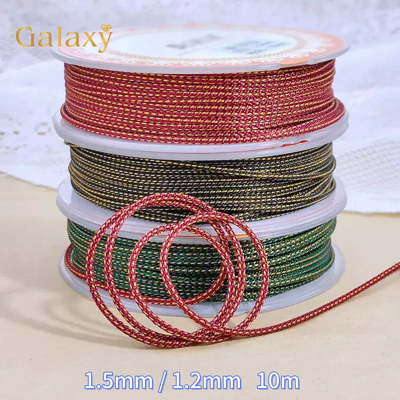 10M/1.2mm1.5mm Two-color Handmade DIY Jewelry Beading String Woven Thread For Diy Making Bracelet Jewelry Tassel Accessories
10M/1.2mm1.5mm Two-color Handmade DIY Jewelry Beading String Woven Thread For Diy Making Bracelet Jewelry Tassel Accessories