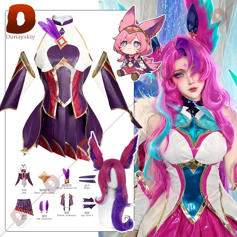 LOL Star Guardian Xayah Cosplay Costume PU Leather Sexy Combat Suit Skirt Game LOL Xayah Role-playing Outfits Wig Prop Suits
LOL Star Guardian Xayah Cosplay Costume PU Leather Sexy Combat Suit Skirt Game LOL Xayah Role-playing Outfits Wig Prop Suits