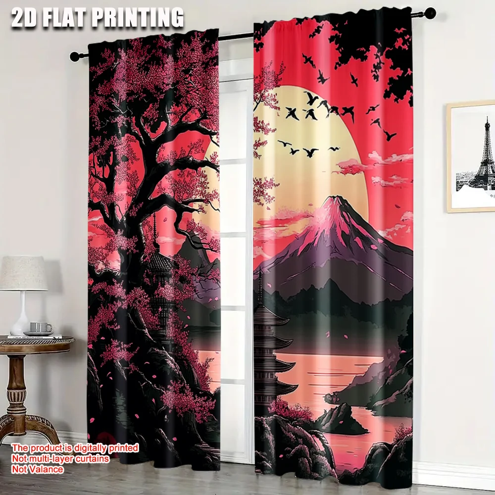 2pcs, Curtains 2D print Japanese-Inspired Versatile 100% Polyester (without rod) Gifts Use for Bedroom, Contemporary Style Home
2pcs, Curtains 2D print Japanese-Inspired Versatile 100% Polyester (without rod) Gifts Use for Bedroom, Contemporary Style Home