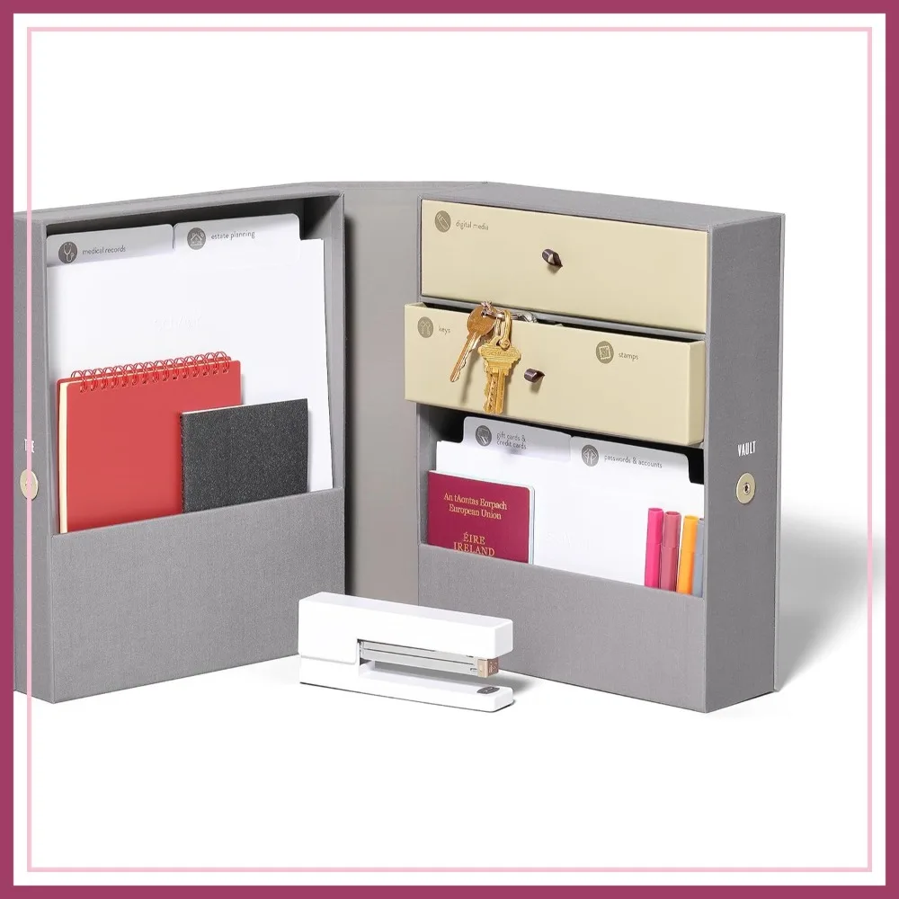 All-in-One Desk Organizer Slate Gray – Keep Office, Home Organized for Files, Documents, Stationery
All-in-One Desk Organizer Slate Gray – Keep Office, Home Organized for Files, Documents, Stationery