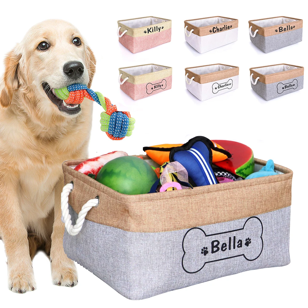 Custom Dog Toy Storage Basket Personalized Pet Cat Box Canvas Bag Free Print Name Baskets Foldable For Toys Clothes Pet Supplies
Custom Dog Toy Storage Basket Personalized Pet Cat Box Canvas Bag Free Print Name Baskets Foldable For Toys Clothes Pet Supplies