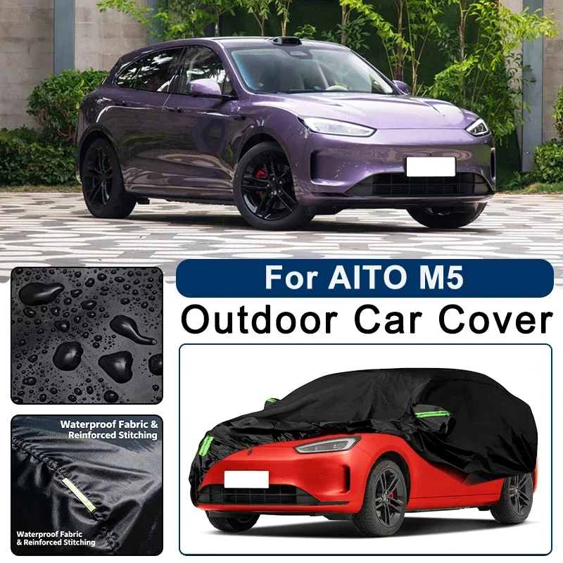 Outdoor Car Cover Waterproof Dustproof UV Sun Protection, Full Car Protector Exterior Accessories For AITO M5 2022-2026
Outdoor Car Cover Waterproof Dustproof UV Sun Protection, Full Car Protector Exterior Accessories For AITO M5 2022-2026