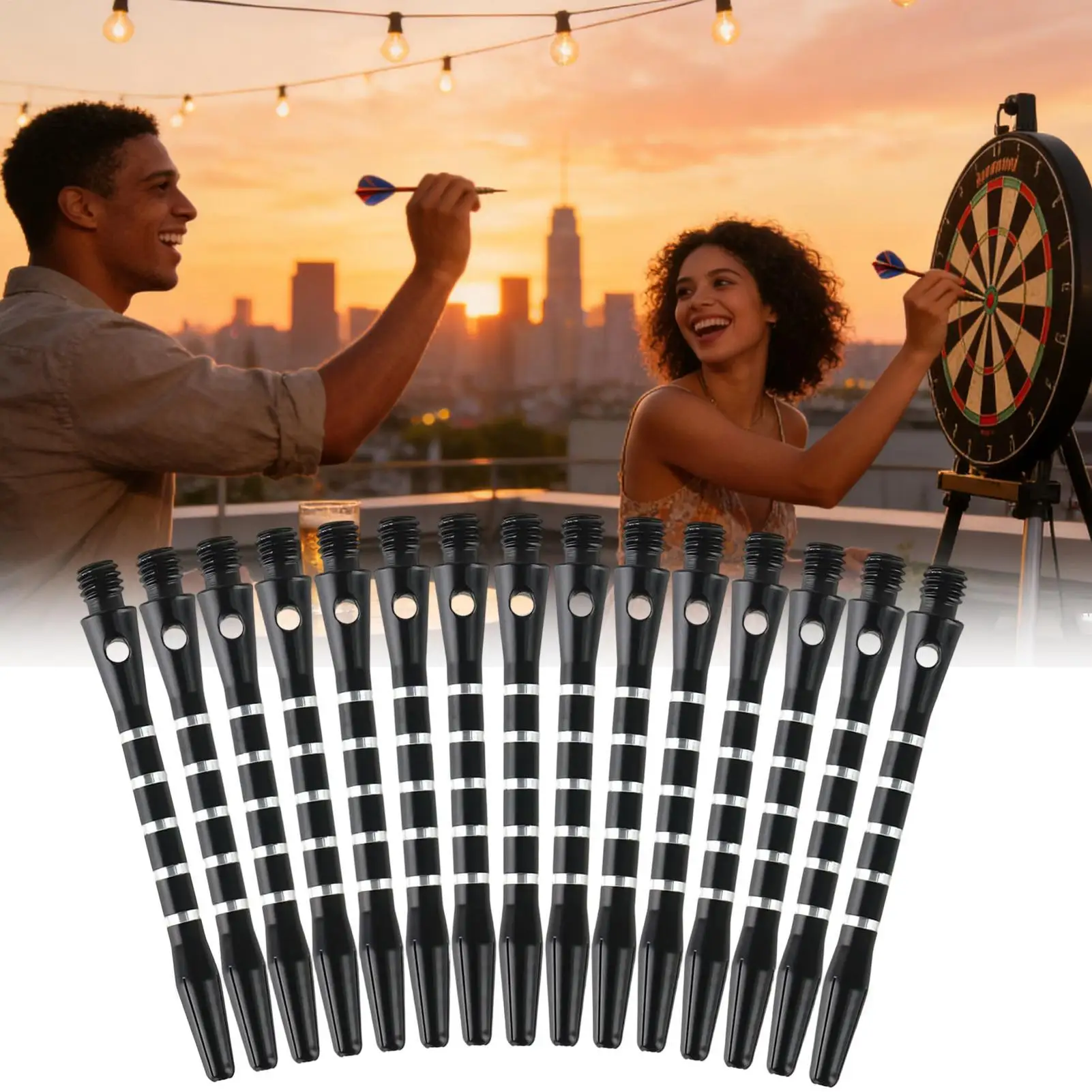 Dart Shafts 15pcs Aluminum Alloy Replacement Dart ShaftsPortable Spare Parts for Indoor Outdoor Sports Games
Dart Shafts 15pcs Aluminum Alloy Replacement Dart ShaftsPortable Spare Parts for Indoor Outdoor Sports Games