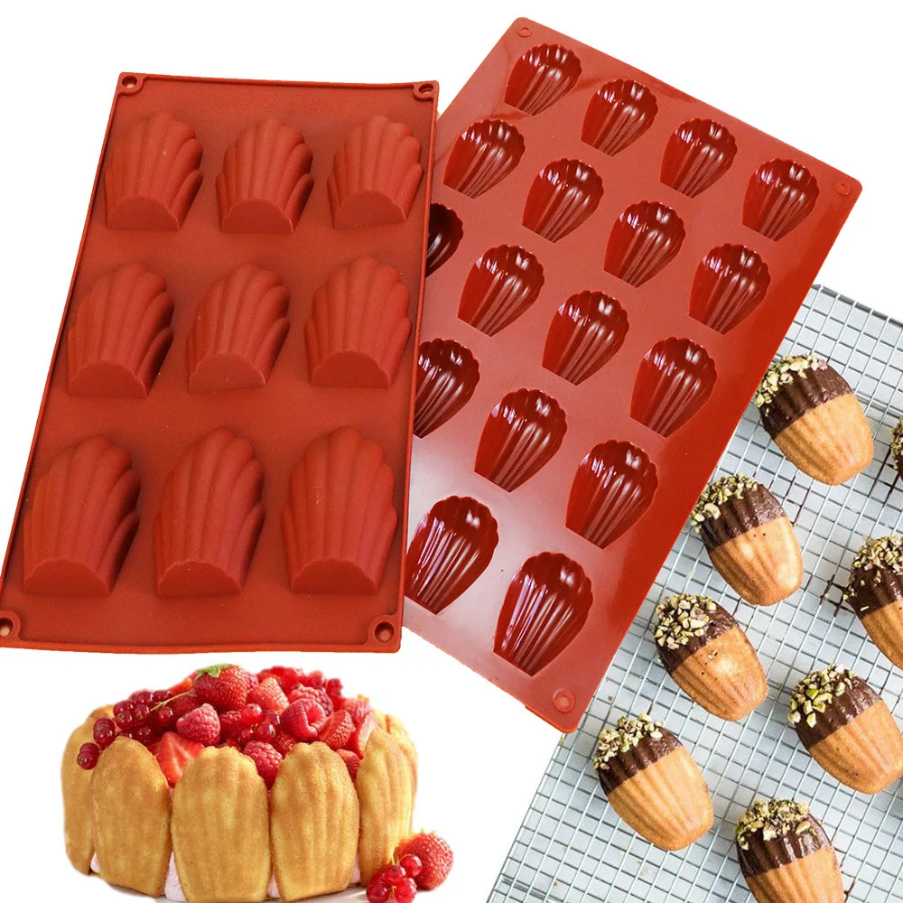 1PC Madeleine Pan Nonstick Silicone Madeleine Molds Shell Shape Baking Cake Mold Pan DIY Bakeware Pan Kitchen Accessories
1PC Madeleine Pan Nonstick Silicone Madeleine Molds Shell Shape Baking Cake Mold Pan DIY Bakeware Pan Kitchen Accessories