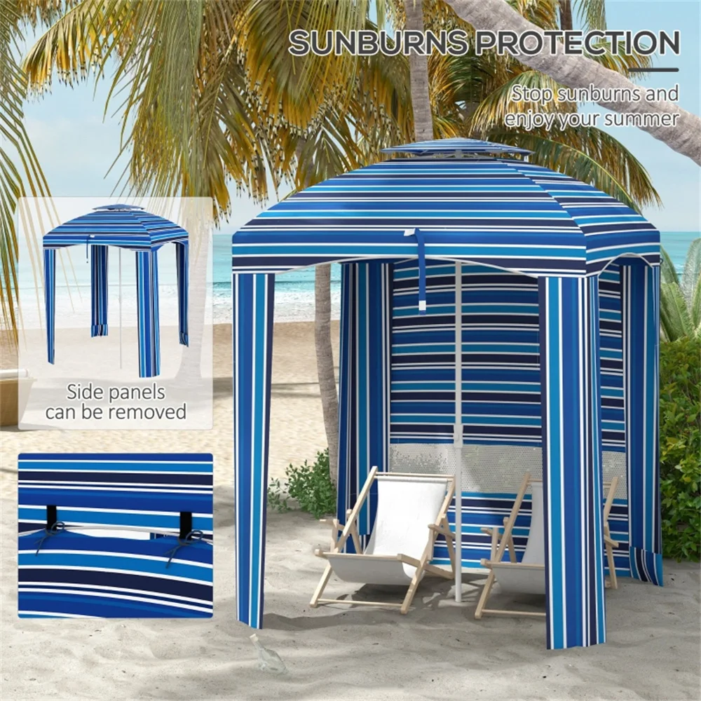Outdoor Umbrella-Blue White
Outdoor Umbrella-Blue White