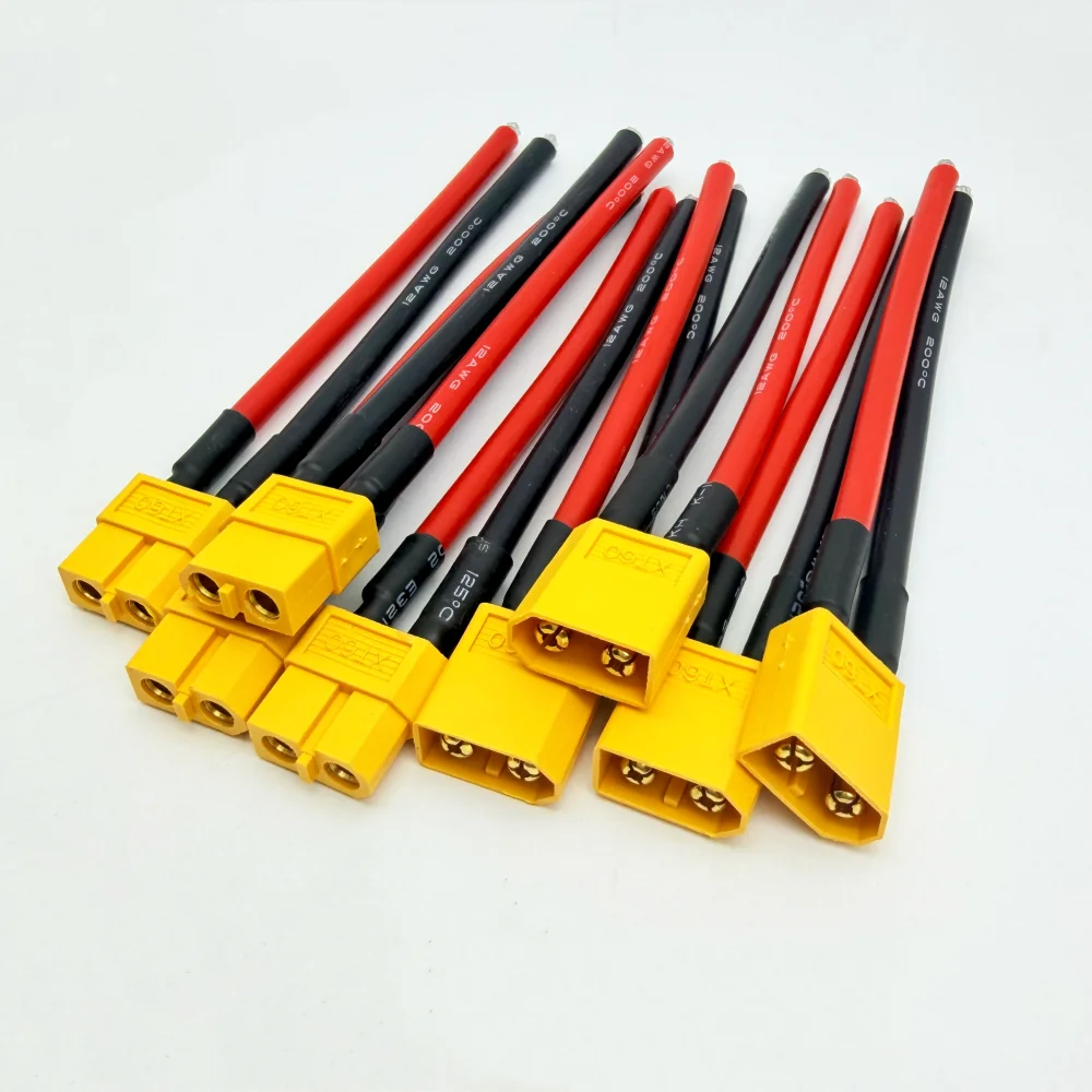 12AWG XT60 Male Female Plug Connection Cable with Silicone Extension Lead Wire Battery Connector 10CM for RC Battery ESC
12AWG XT60 Male Female Plug Connection Cable with Silicone Extension Lead Wire Battery Connector 10CM for RC Battery ESC