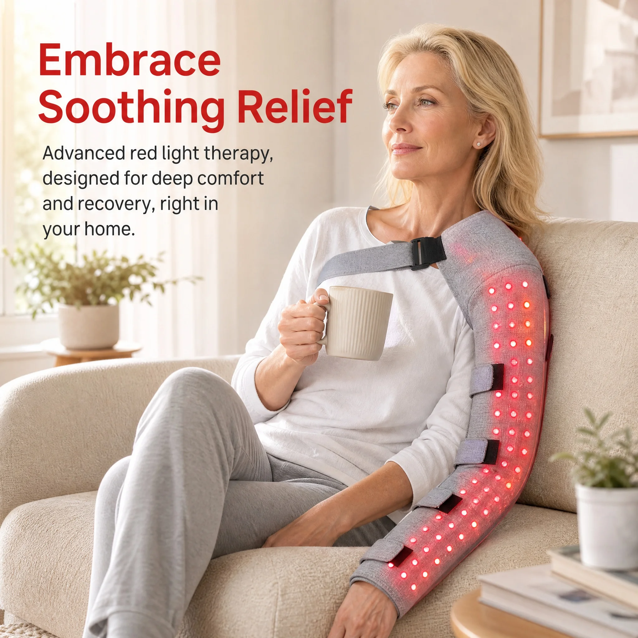 Red Light Heating Pad, Arm Heating Wrap, Relieves Joint Pain, Relaxes Muscles, Aids Injury Recovery and Daily Body Care.
Red Light Heating Pad, Arm Heating Wrap, Relieves Joint Pain, Relaxes Muscles, Aids Injury Recovery and Daily Body Care.