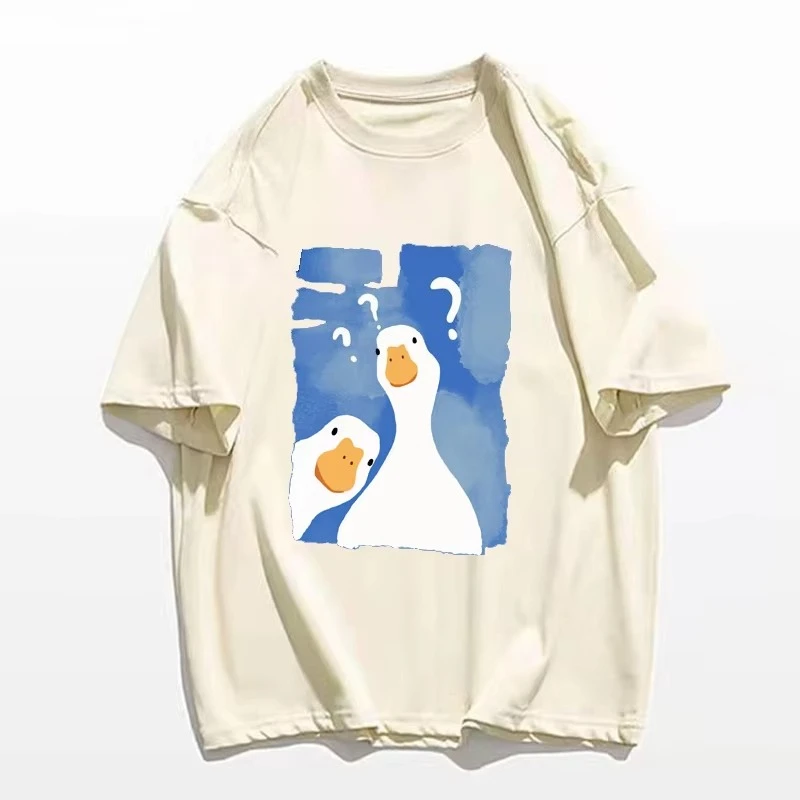Модная и повседневная модная футболка Hip Fun Two Confused Ducks с принтом унисекс Высококачественная свободная повседневная хлопковая футболка с коротким рукавом
Модная и повседневная модная футболка Hip Fun Two Confused Ducks с принтом унисекс Высококачественная свободная повседневная хлопковая футболка с коротким рукавом