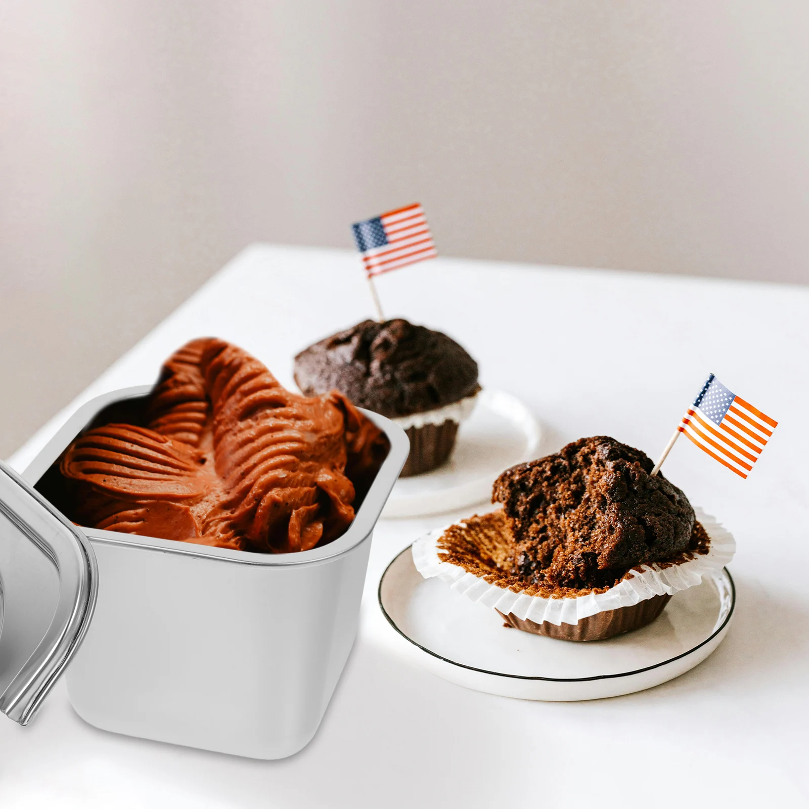 Ice Cream Box Stainless Steel Freezer Containers Tub Refrigerator Storage Keeper White Bin For Homemade Dessert Preservation
Ice Cream Box Stainless Steel Freezer Containers Tub Refrigerator Storage Keeper White Bin For Homemade Dessert Preservation