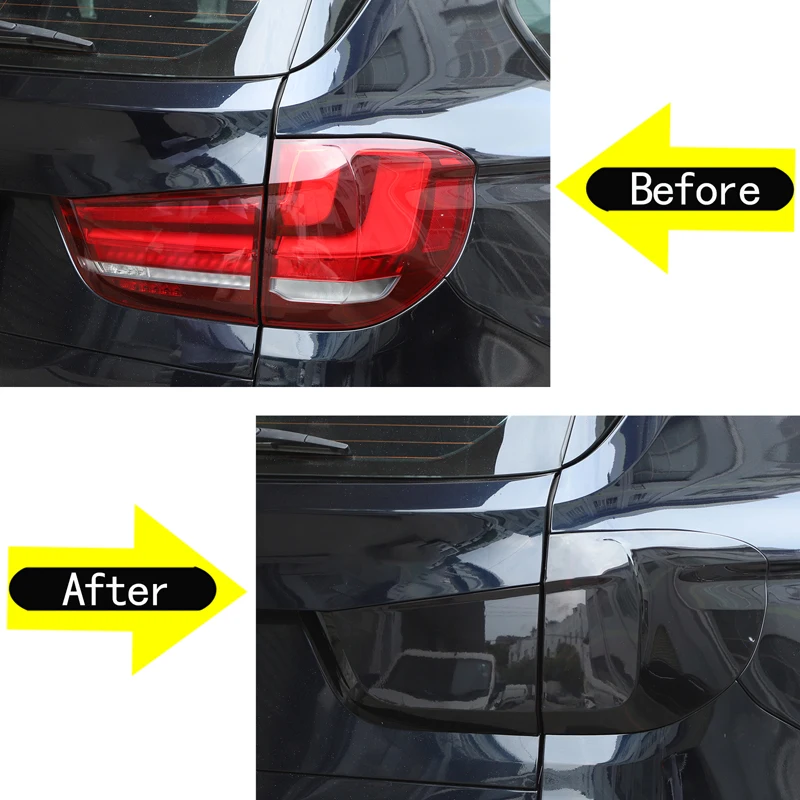 4Pcs ABS Blackened For 2014 2015 2016 2017 2018 BMW X5 F15 Car Rear Tail Light Turn Signal Trim Cover Sticker Car Accessories 
4Pcs ABS Blackened For 2014 2015 2016 2017 2018 BMW X5 F15 Car Rear Tail Light Turn Signal Trim Cover Sticker Car Accessories